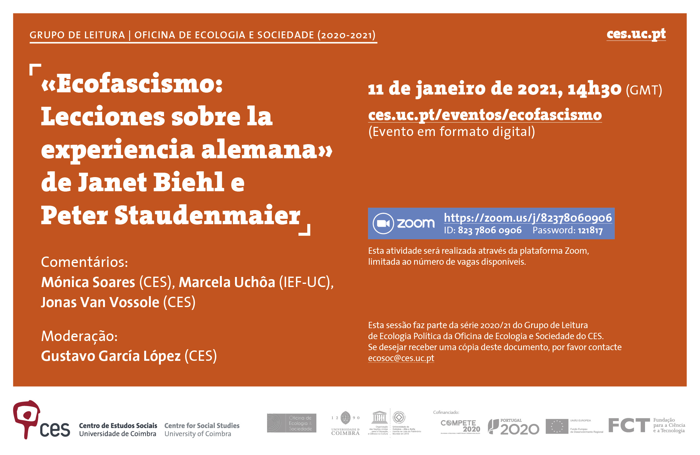 «Ecofascismo: Lecciones sobre la experiencia alemana» by Janet Biehl and Peter Staudenmaier<span id="edit_31769"><script>$(function() { $('#edit_31769').load( "/myces/user/editobj.php?tipo=evento&id=31769" ); });</script></span>