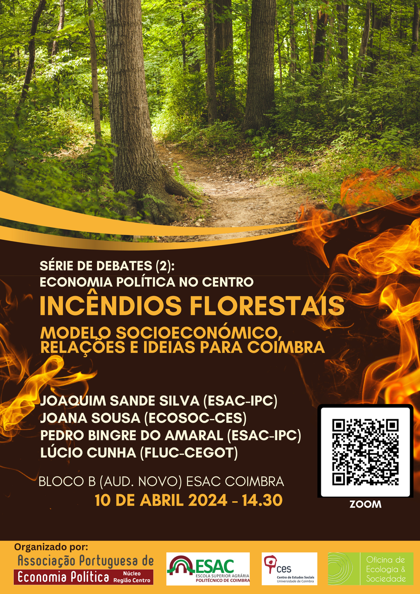 Incêndios florestais e modelo socioeconómico: relações e ideias para Coimbra<span id="edit_45555"><script>$(function() { $('#edit_45555').load( "/myces/user/editobj.php?tipo=evento&id=45555" ); });</script></span>