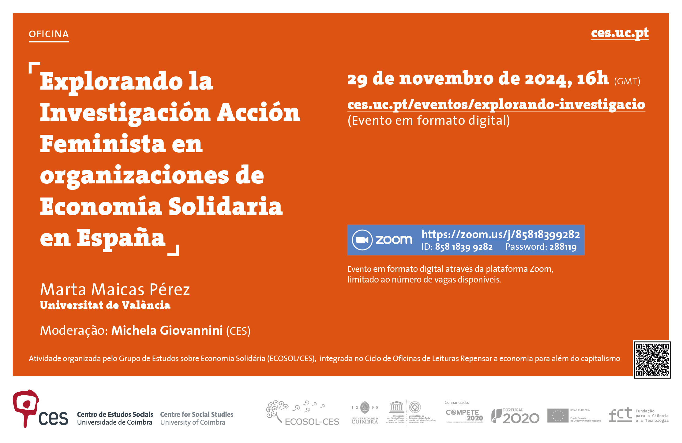 Exploring Feminist Action Research in Solidarity Economy Organisations in Spain<span id="edit_46452"><script>$(function() { $('#edit_46452').load( "/myces/user/editobj.php?tipo=evento&id=46452" ); });</script></span>