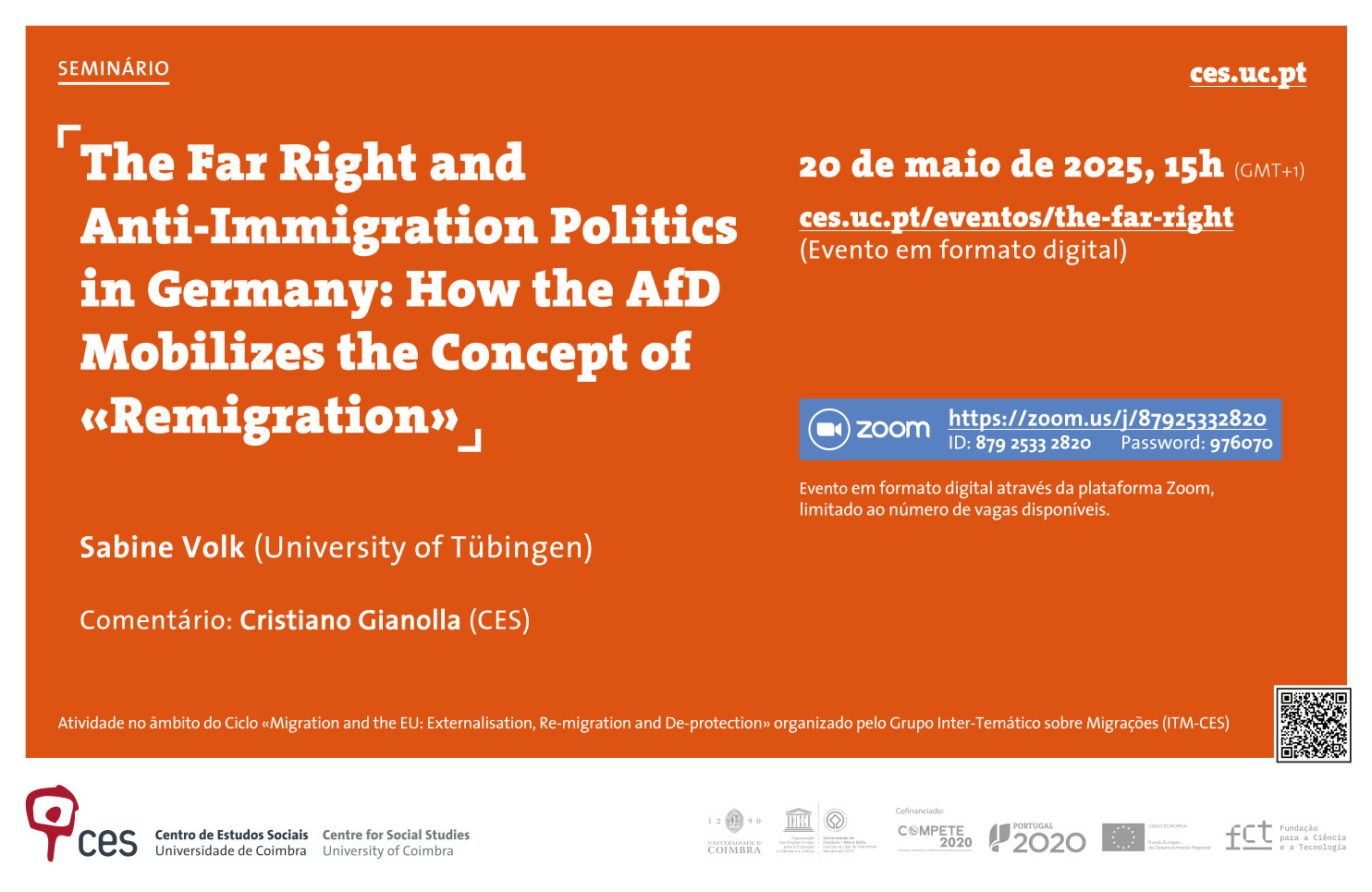 The Far Right and Anti-Immigration Politics in Germany: How the AfD Mobilizes the Concept of «Remigration»<span id="edit_47913"><script>$(function() { $('#edit_47913').load( "/myces/user/editobj.php?tipo=evento&id=47913" ); });</script></span>