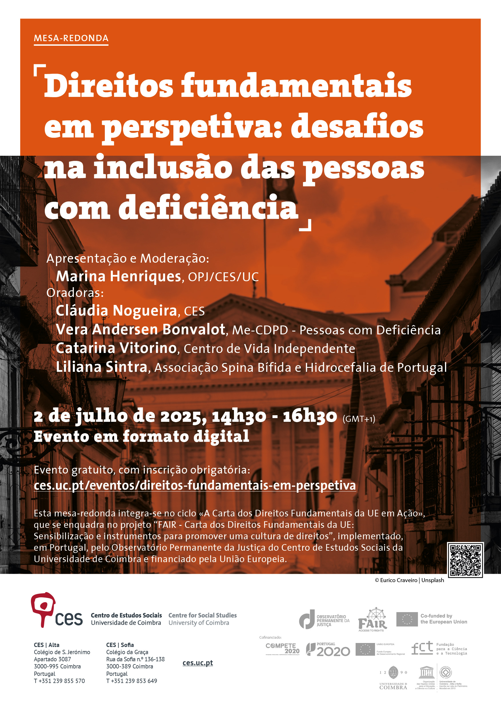 Direitos fundamentais em perspetiva: desafios na inclusão das pessoas com deficiência<span id="edit_48132"><script>$(function() { $('#edit_48132').load( "/myces/user/editobj.php?tipo=evento&id=48132" ); });</script></span>