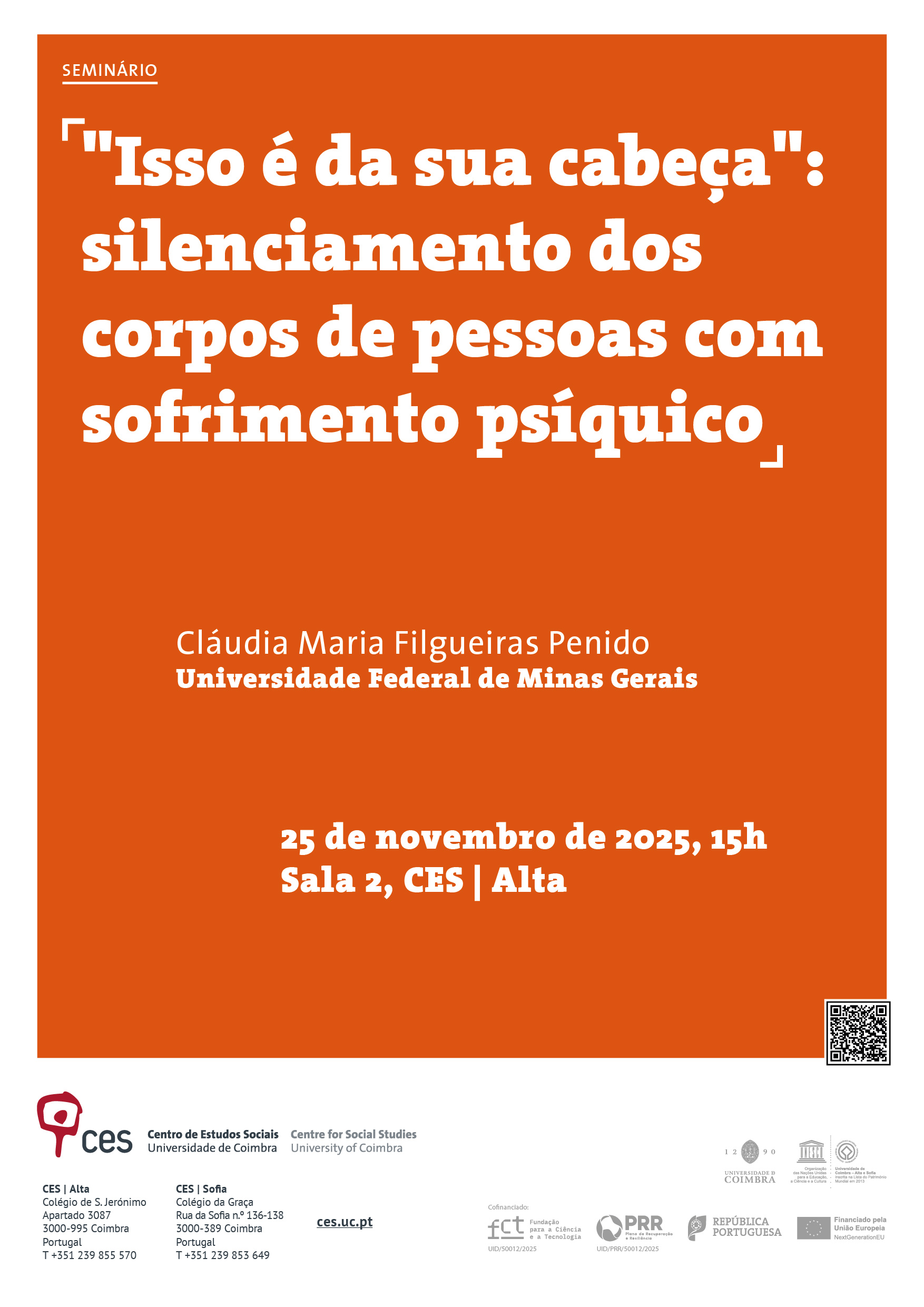 “It's all in your head”: silencing the voices of people with mental health issues<span id="edit_48758"><script>$(function() { $('#edit_48758').load( "/myces/user/editobj.php?tipo=evento&id=48758" ); });</script></span>