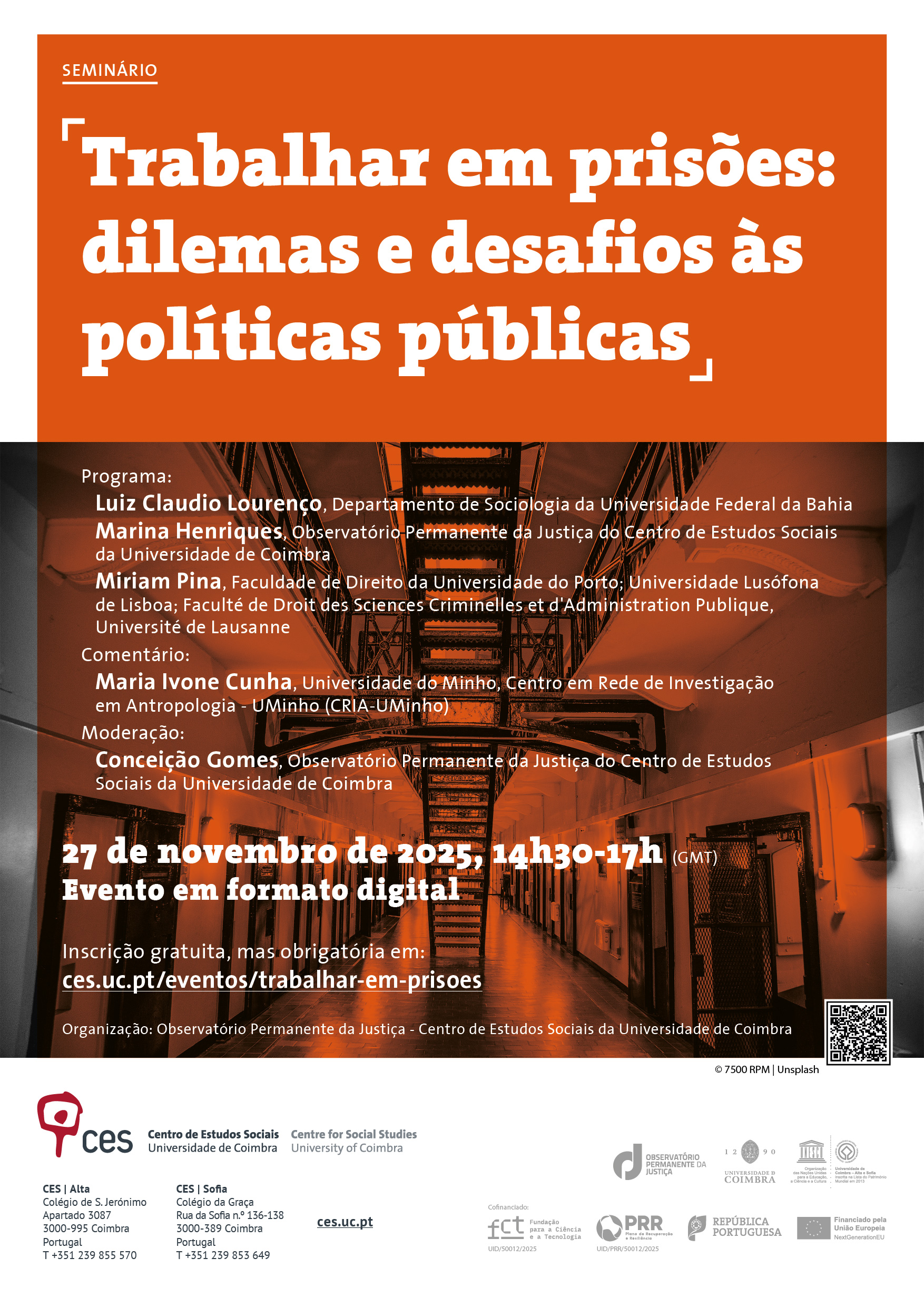 Working in prisons: dilemmas and challenges for public policy<span id="edit_48824"><script>$(function() { $('#edit_48824').load( "/myces/user/editobj.php?tipo=evento&id=48824" ); });</script></span>