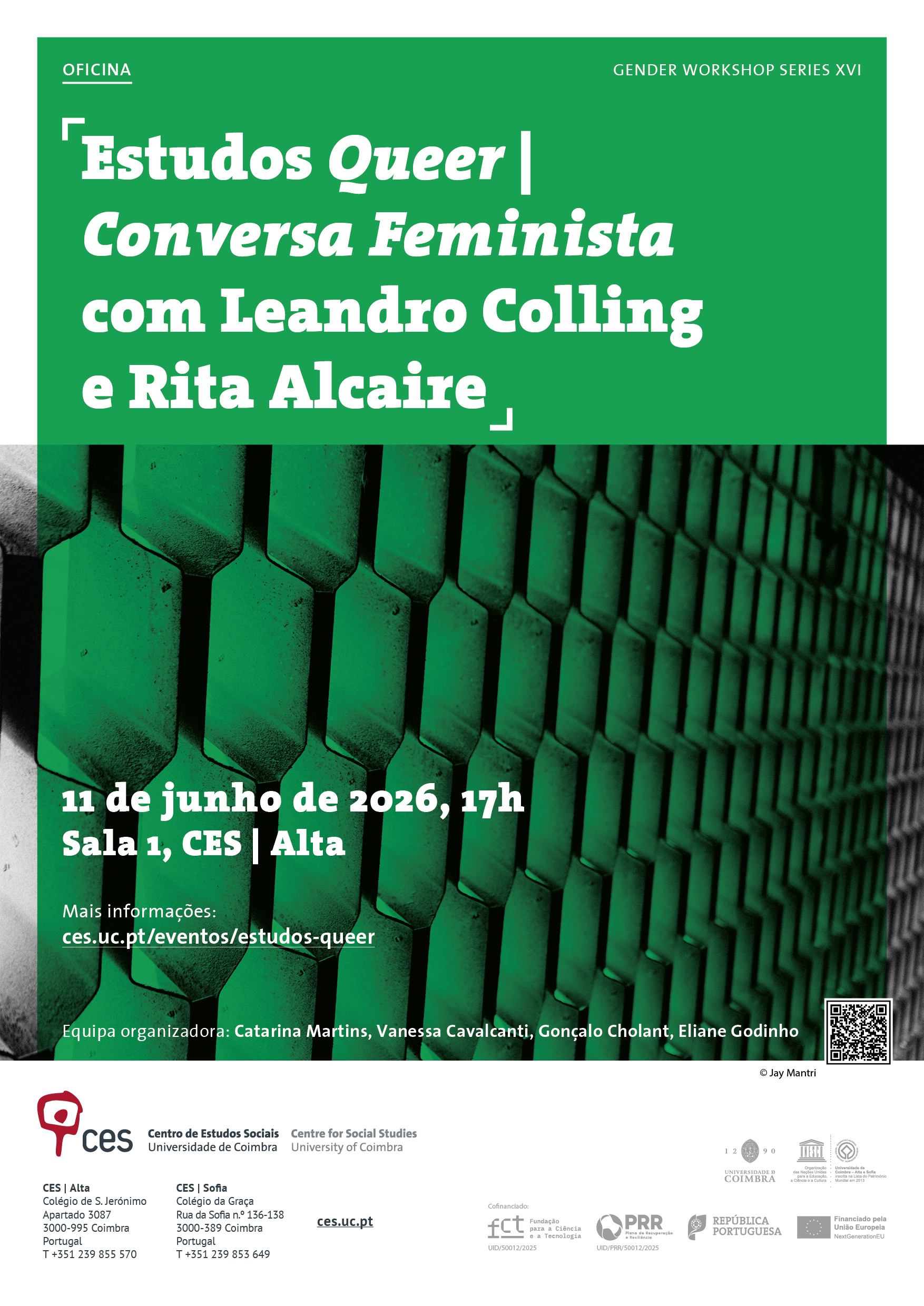 Queer Studies&nbsp;| <em>Feminist Talk</em>&nbsp;with Leandro Colling and Rita Alcaire<span id="edit_49617"><script>$(function() { $('#edit_49617').load( "/myces/user/editobj.php?tipo=evento&id=49617" ); });</script></span>