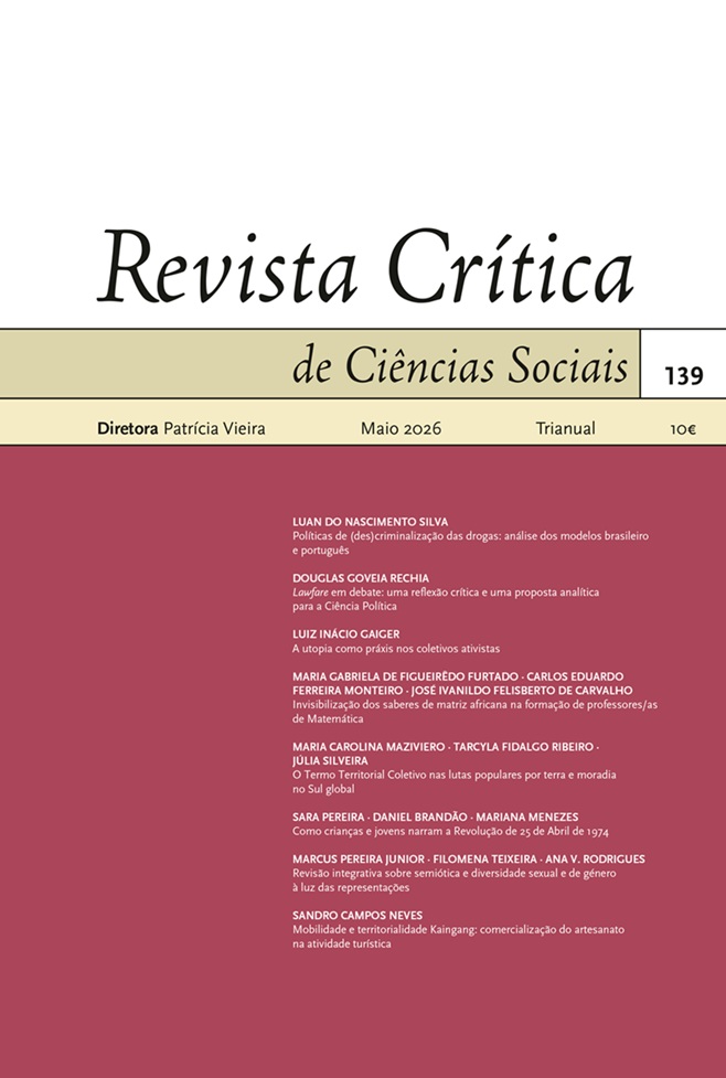 Revista Cr&iacute;tica de Ci&ecirc;ncias Sociais, n.&ordm; 139<span id="edit_49791"><script>$(function() { $('#edit_49791').load( "/myces/user/editobj.php?tipo=destaque&id=49791" ); });</script></span>