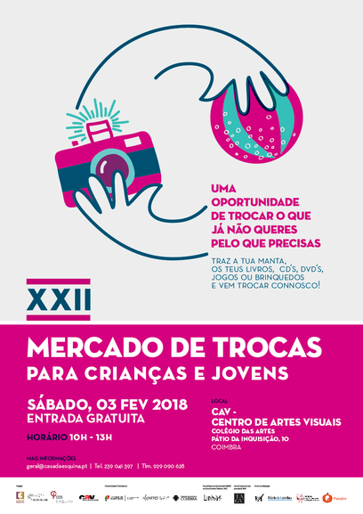 XXII Mercado de Trocas para Crianças e Jovens<span id="edit_19028"><script>$(function() { $('#edit_19028').load( "/myces/user/editobj.php?tipo=evento&id=19028" ); });</script></span>