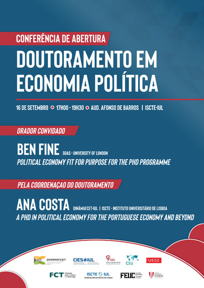 Conferência de abertura do Doutoramento Interdisciplinar em Economia Política<span id="edit_26406"><script>$(function() { $('#edit_26406').load( "/myces/user/editobj.php?tipo=evento&id=26406" ); });</script></span>