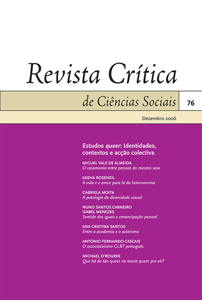 Estudos queer: Identidades, contextos e acção colectiva 